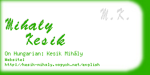 mihaly kesik business card